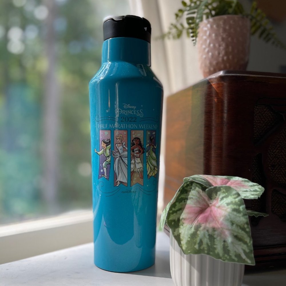 Blue Corkcicle Canteen runDisney Princess Half Marathon 2022